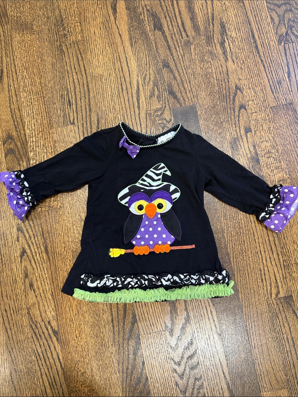 Black Halloween Owl Dress 2T - Picture 1 of 7